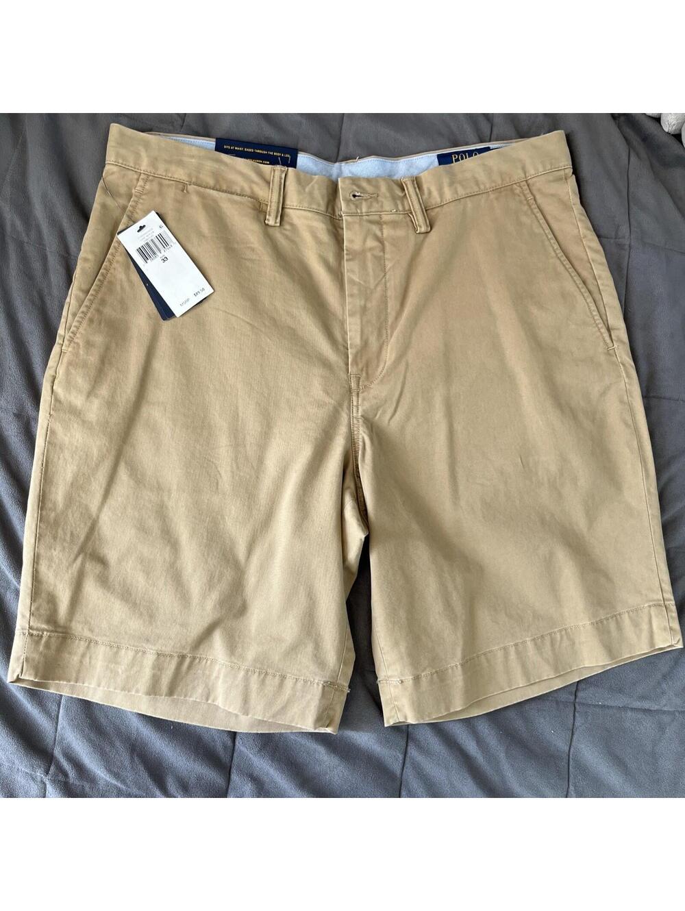 NEW! Polo Ralph Lauren Men's Stretch Classic Fit Men's 9" Shorts Waist 33 $89.50